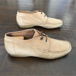 Salvatore Ferragamo leather upper lace up dress shoe men’s size 9.5